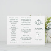 Emerald Greenery Programme Vintage de mariage bota (Debout devant)