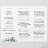 Emerald Greenery Programme Vintage de mariage bota (Dos)