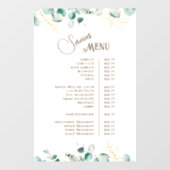 Emerald Greenery Services Menu Ruitsticker Raamsticker (Vel)
