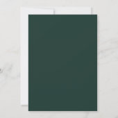 Emerald Greenery Signature Faire-part de mariage (Dos)
