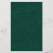 Emerald Greenery Vintage Botanical Mariage Menu (Dos)