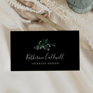 Emerald Greenery Zwart Visitekaartje