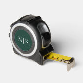 Emerald groen en wit | Modern monogram Rolmaat (Hoek)