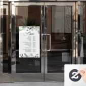 Emerald Groene Dienstmenu Raamsticker (Kantoordeur)