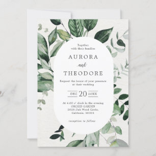Emerald Groene Eucalyptus Botanische Trouw Invi Kaart