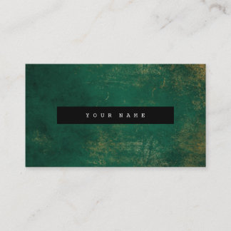 Emerald Grungy Distress Gold Marble Vip Visitekaartje