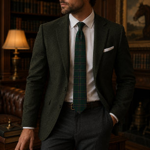 Emerald Heritage Tartan Plaid Luxe Oud Geld Stropdas