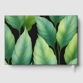 Emerald Hummingbird Tropical Feuille Mariage (Verso)