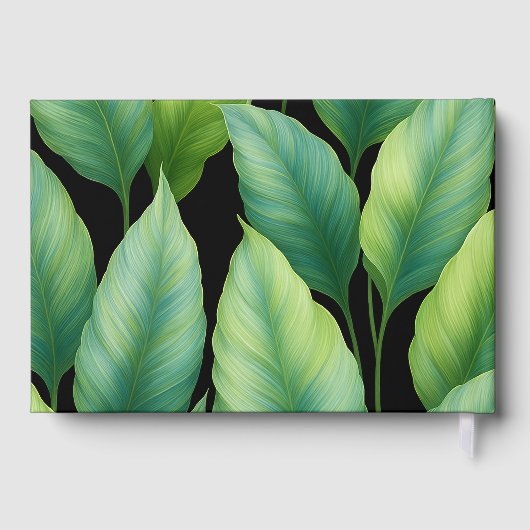 Emerald Hummingbird Tropical Feuille Mariage (Verso)