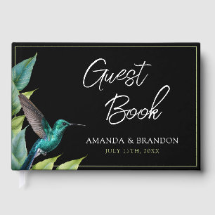 Emerald Hummingbird Tropical Feuille Mariage