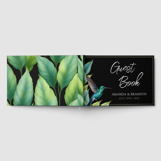 Emerald Hummingbird Tropical Feuille Mariage (Complet)