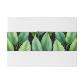 Emerald Hummingbird Tropische bladeren bruiloft Uitnodigingen Wikkel (Achterkant Voorbeeld)