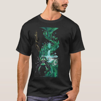 “Emerald Island Beetle – Artistic Nature Black  T-shirt
