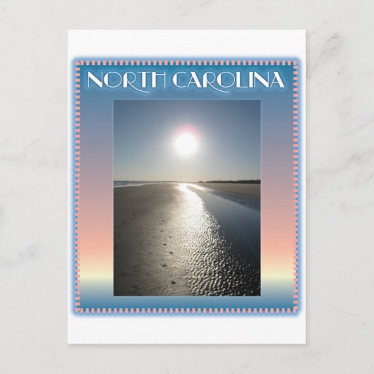 Emerald Isle Beach, NC op Sunset Briefkaart (Voorkant)