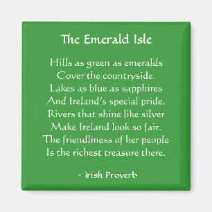 Emerald Isle Irish Proverb Magnet Magneet