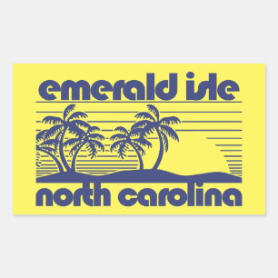 Emerald Isle, North Carolina Rechthoekige Sticker