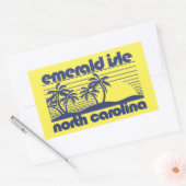 Emerald Isle, North Carolina Rechthoekige Sticker (Envelop)