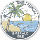 Emerald Isle North Carolina  Sticker (Voorkant)