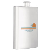 Emerald Isle North Carolina Sun Palm Trees Flacon (Rechts)