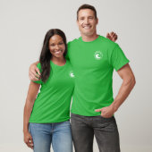 Emerald Isle White Ocean Wave Circle Design T-shirt (Unisex)