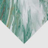 Emerald Jade Green Gold geaccentreerd gekleurde ma Tissuepapier (Detail)