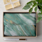 Emerald Jade Green Gold geaccentreerd gekleurde ma Tissuepapier (Geschenk)