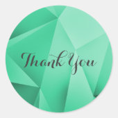 Emerald Jewel Tones Dank u Stickers (Voorkant)