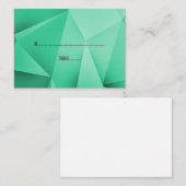 Emerald Jewel Tones Mariage Cartes de Place (Devant / Derrière)