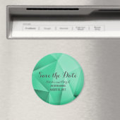 Emerald Jewel Tones Save the Date Magnet Magneet (Insitu (Vaatwasser))