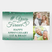 Emerald Jubileum Heart YEARS IN FOREVER Photo Spandoek (Horizontaal)
