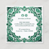 Emerald keramiek geïnspireerd visitekaartje (Achterkant)