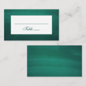 Emerald klassieke bruiloft. Modern groen elegant Plaatskaartje (Voorkant / Achterkant)