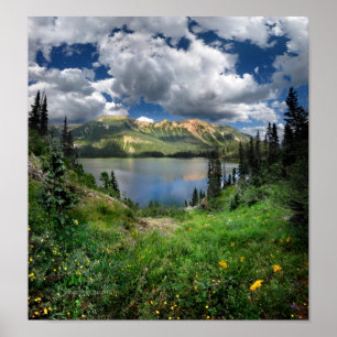 Emerald Lake 4 - Weminuche Wilderness - Colorado Poster