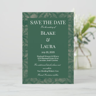 Emerald Lake Batik Eenvoudig Aangepast Save The Date