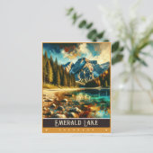 Emerald Lake, Colorado | schilderij Briefkaart (Staand voorkant)
