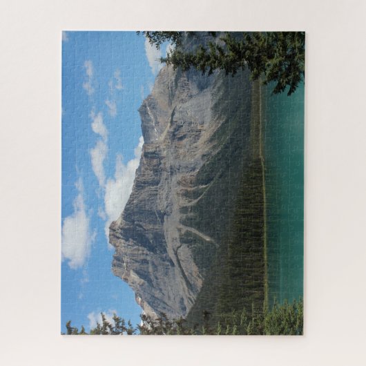 Emerald Lake met Michael Peak Jigzaag Puzzle Legpuzzel (Verticaal)