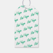 Emerald Las Vegas Sparkles Bruiloft Welkom Cadeaulabel (Achterkant)