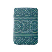 Emerald Lotus Tapestry Pattern - De Witte Lotus Badmat (Voorkant Verticaal)
