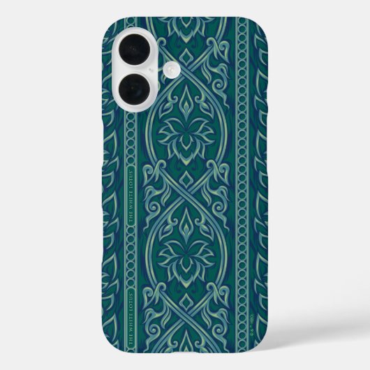 Emerald Lotus Tapestry Pattern - De Witte Lotus Case-Mate iPhone Case (Achterkant)