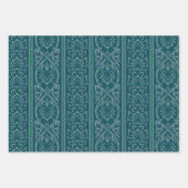 Emerald Lotus Tapestry Pattern - De Witte Lotus Inpakpapier Vel (Voorkant 2)