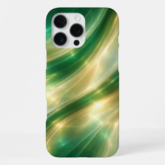 Emerald Luxe Holographic Gradient Phone Case iPhone Hoesje (Achterkant)