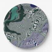 "Emerald Marble Flow" Papieren Bordje (Voorkant)