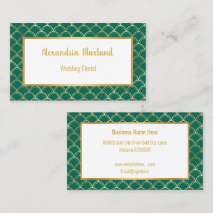  EMERALD MERMAID WITTE VISITEKAARTJE