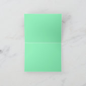 Emerald Midnight Clock Bedankkaart (Binnen)