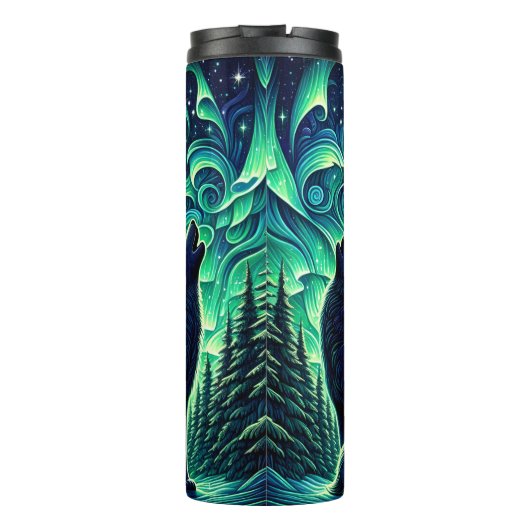 Emerald Moon Wolf Pack Howling Thermosbeker (Achterkant)