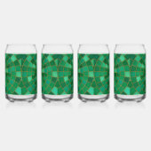 Emerald Mosaic Circle Pattern Art (Gauche)
