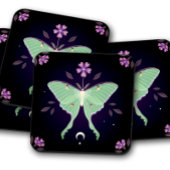 Emerald Moth & Floral | Dessous de verre naturels