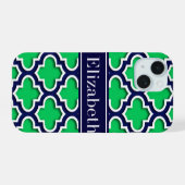 Emerald Navy Marocain #5DS Navy Nom Monogramme (Verso Horizontal)