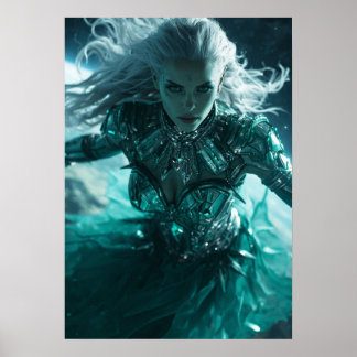 Emerald Nevel Koningin – Cinematic Kosmische Krijg Poster