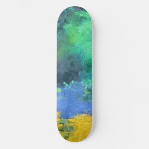 Emerald Ocean Aquamarijn Abstract Skateboard